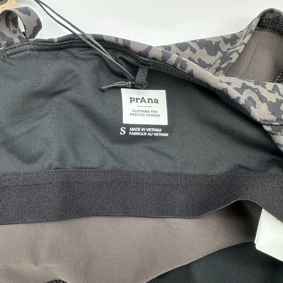 prAna Women's Chakara™ V-Neck Support Crop Tank Top, Size Small, Dark‎ Iron Wild - Picture 7 of 12